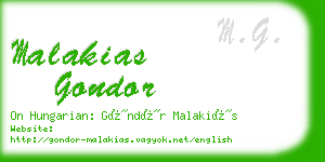 malakias gondor business card